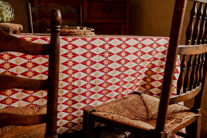 Merlot Seville Star Tablecloth