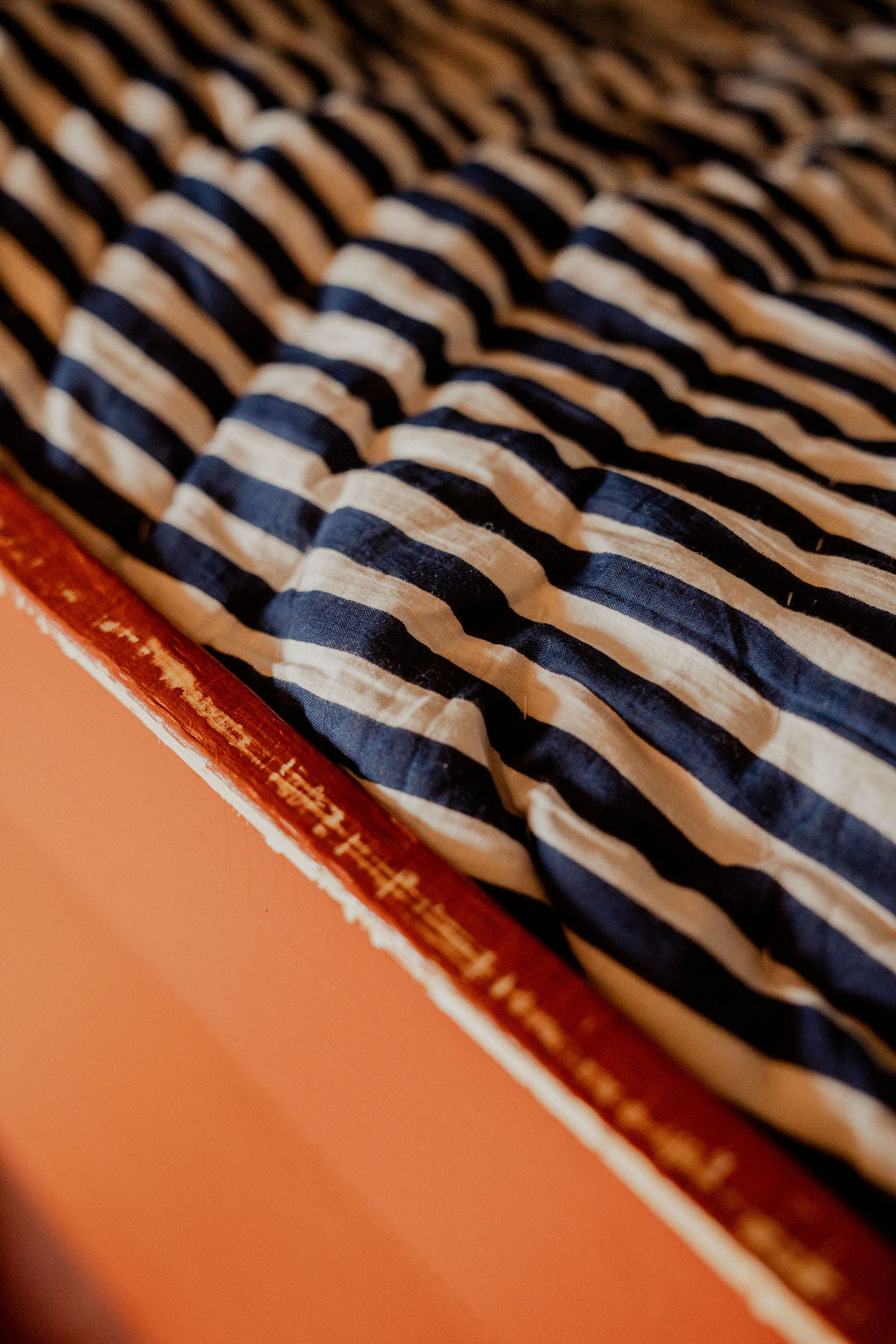 Quilts - Blue Patchwork with Blue Stripe Reverse