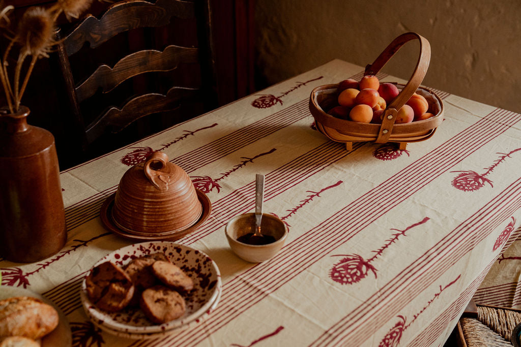 Merlot Teasel Tablecloth