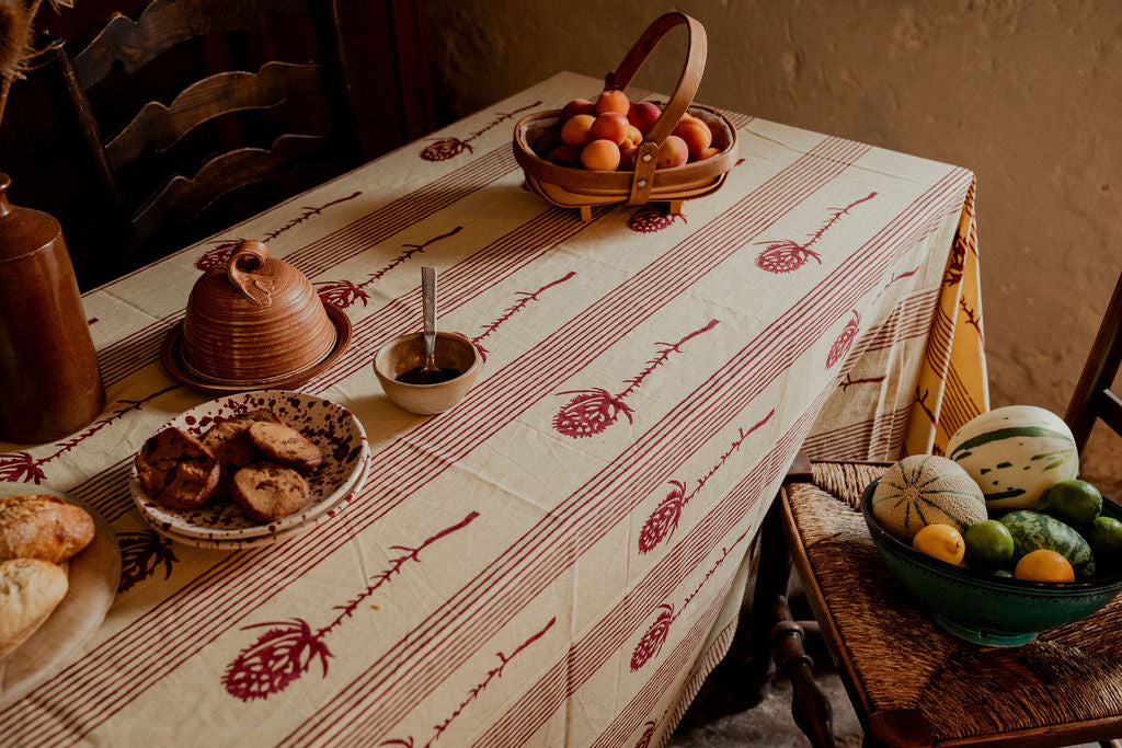 Merlot Teasel Tablecloth