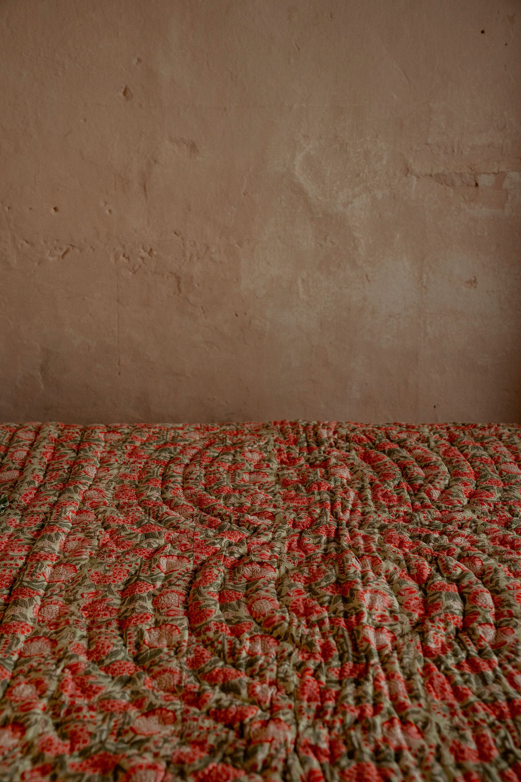 Quilts - Green and Pink Floral with Green Stripe Reverse