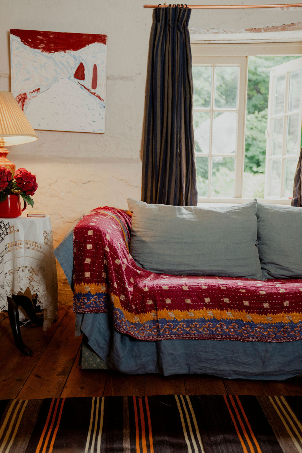 Vintage Kanthas - made from recycled saris