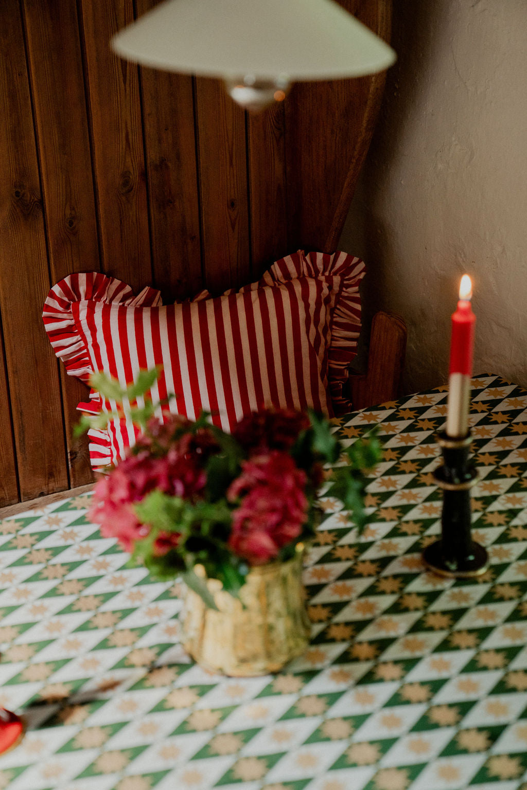 Khaki Seville Star Tablecloth