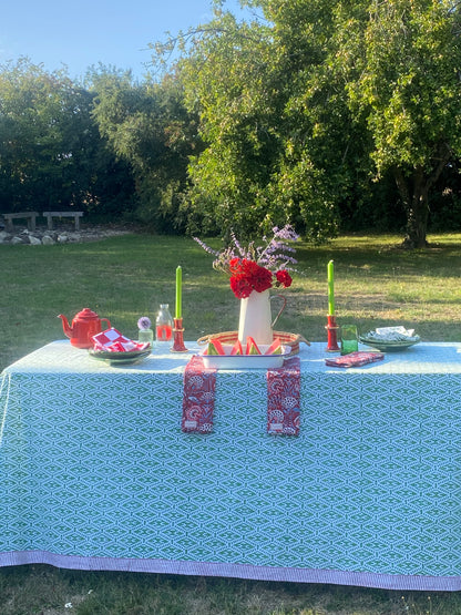 Green Ladder Tablecloth