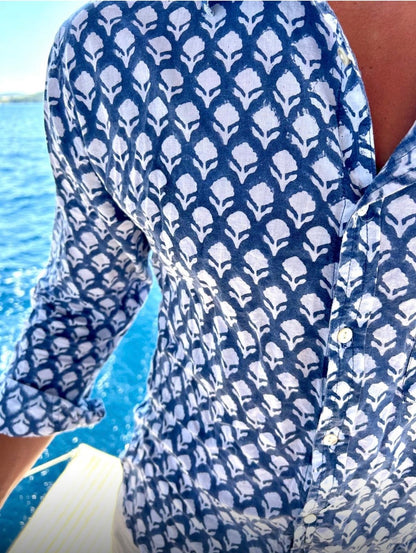 Classic Navy and White Shirt