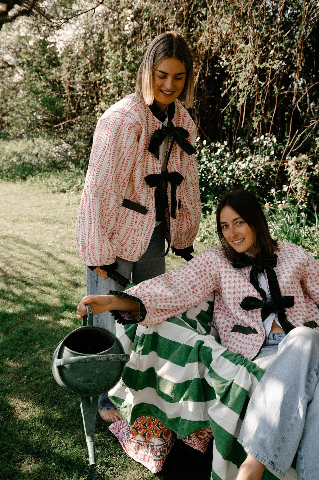 Reversible Jacket - Green and Pink Star
