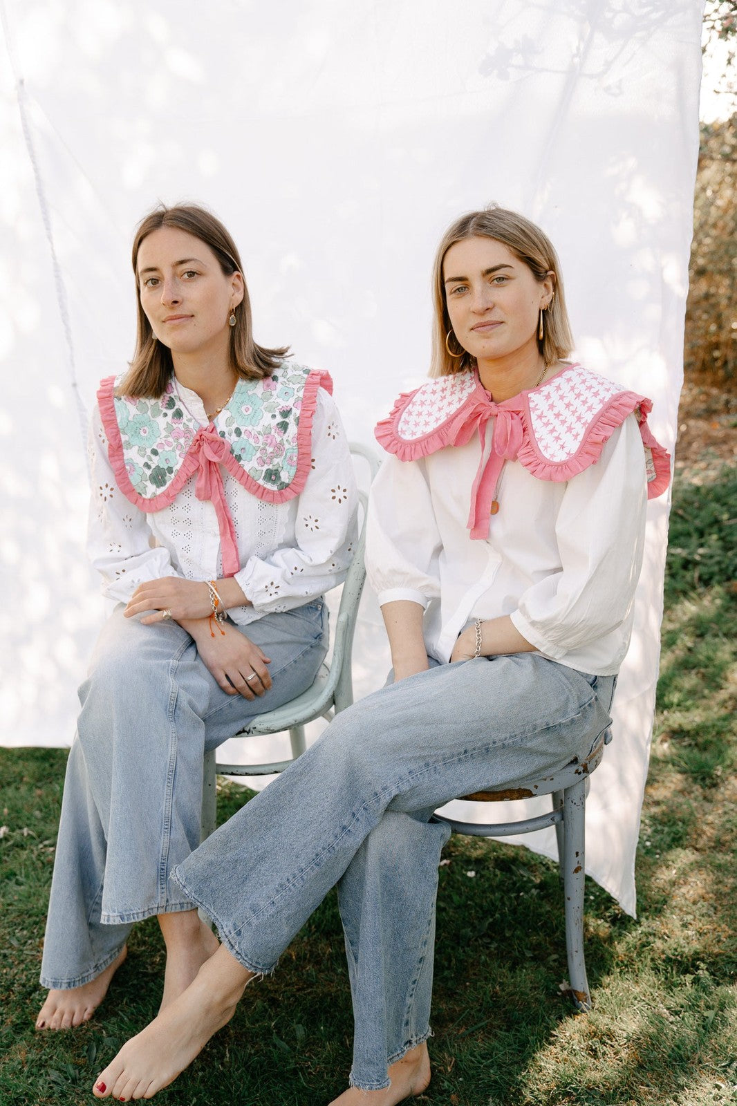 Reversible Floral/Star Sailor Collar