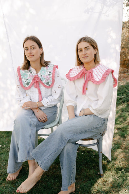 Reversible Floral/Star Sailor Collar