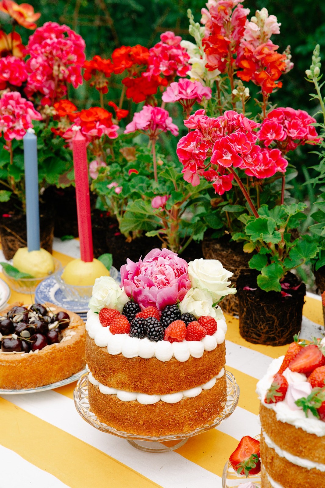 Yellow Stripe Tablecloth