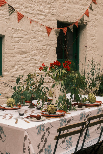Teal Fir Tablecloth