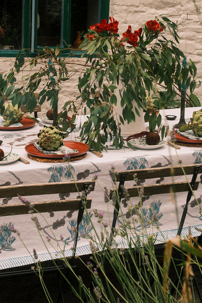 Teal Fir Tablecloth