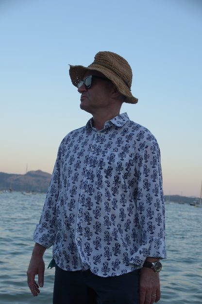 Navy Lobster Shirt