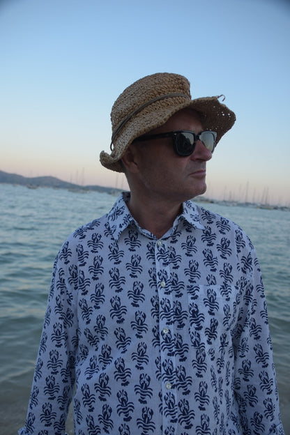 Navy Lobster Shirt
