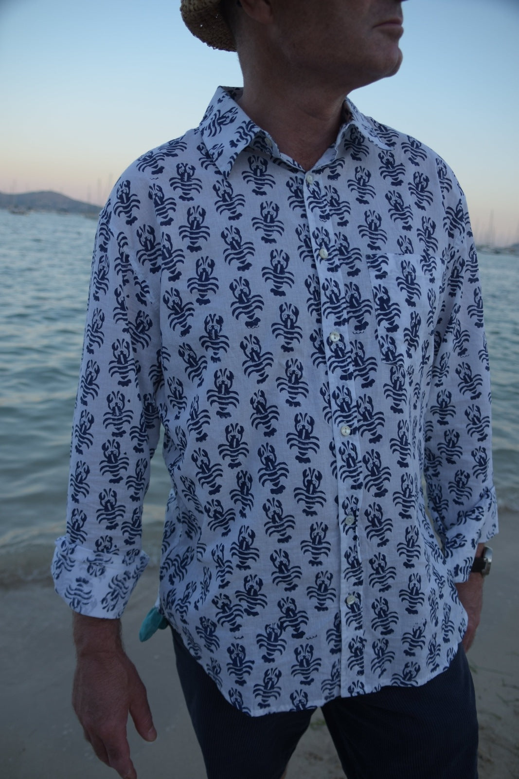 Navy Lobster Shirt