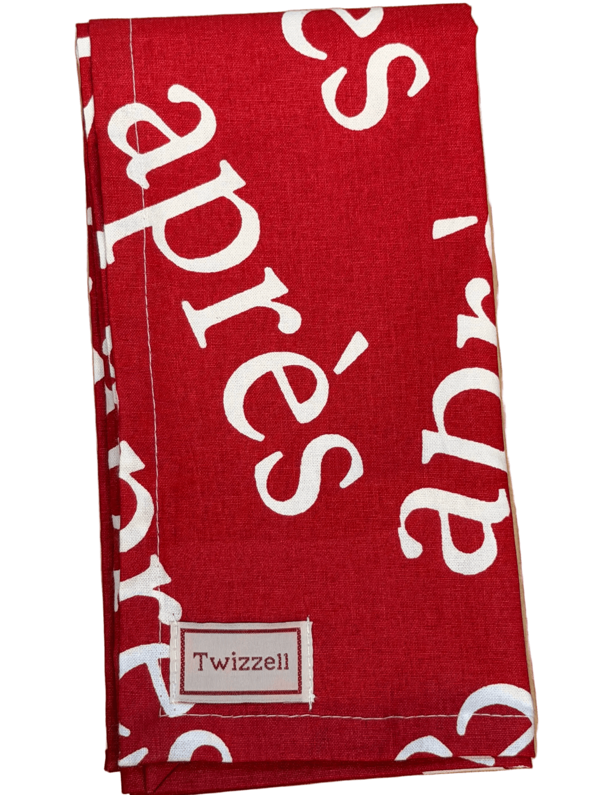 SECONDS Red &amp; White Après Napkin x 4