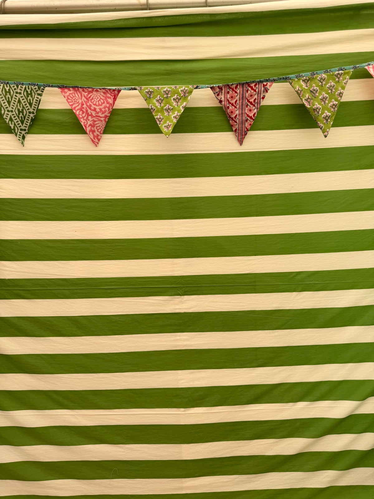 Bunting - Pink, Blue Green 3m