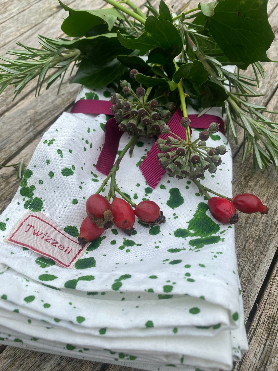 Green Splatter Napkins