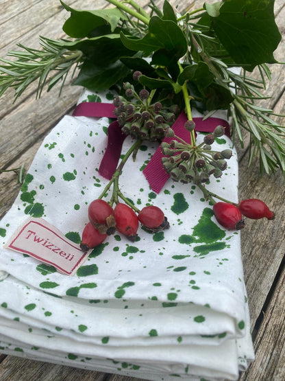 Green Splatter Napkins