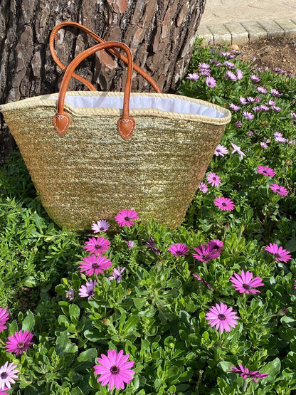 Large Gold Sequin Basket