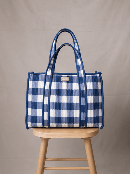 Day Bag - Blue Check