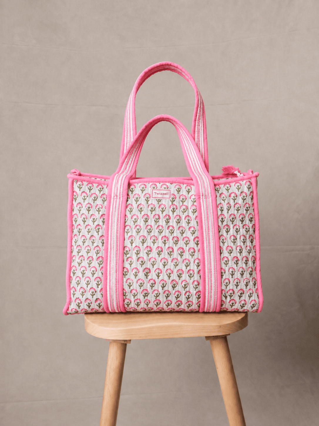 Day Bag - Pink Ditsy