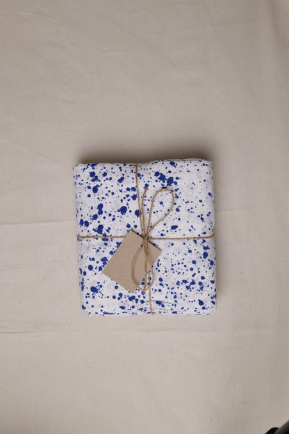 Blue Splatter Tablecloth