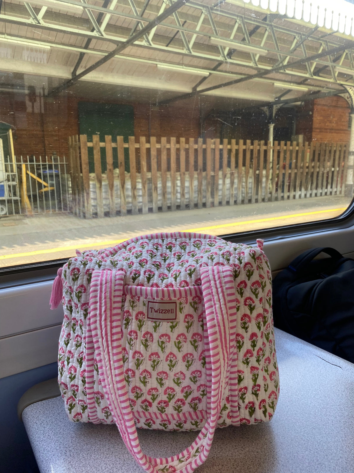 Mini Weekend Bag - Pink Ditsy