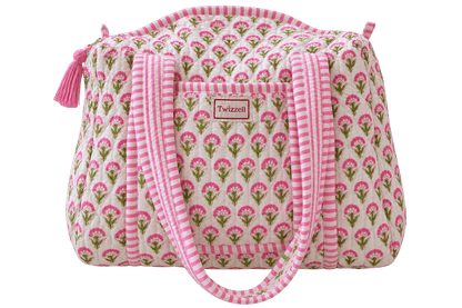 Mini Weekend Bag - Pink Ditsy