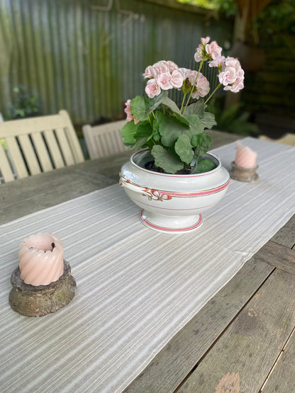 Beige Stripe Table Runner