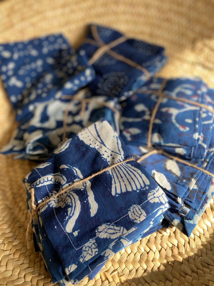 Indigo Dyed Handkerchiefs