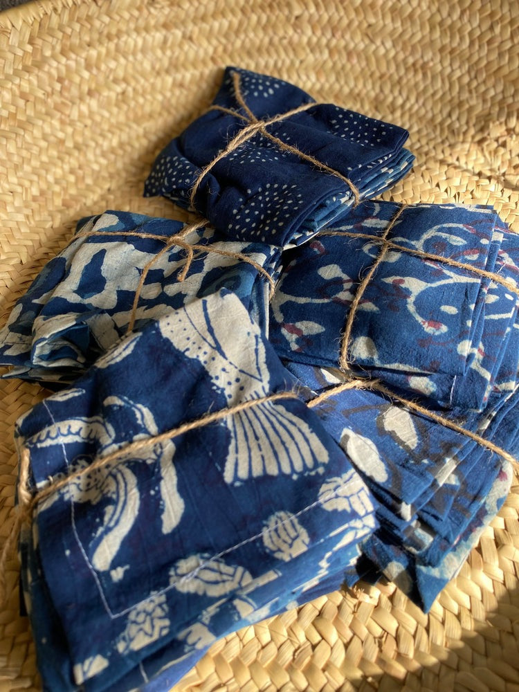 Indigo Dyed Handkerchiefs