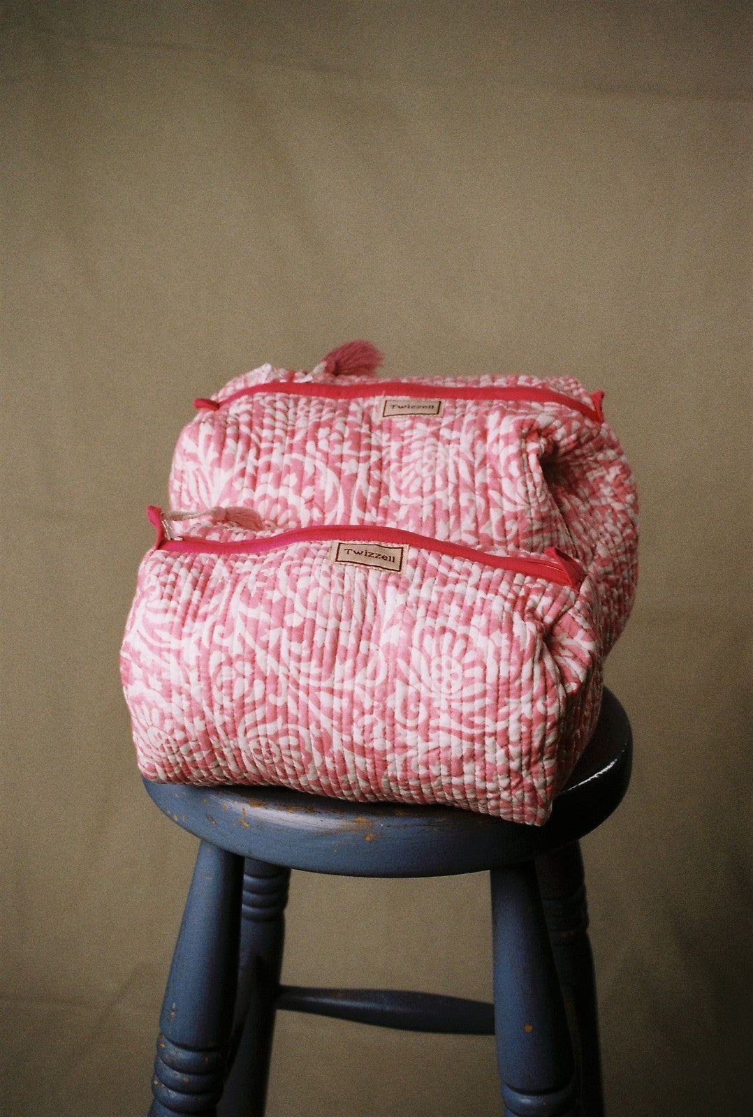 Quilted Wash Bag - Pink