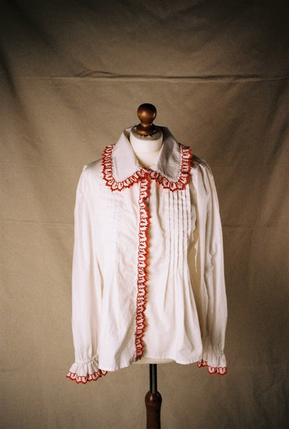 White Embroidered Blouse