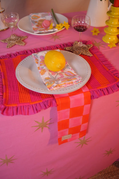 Pink Star Tablecloth