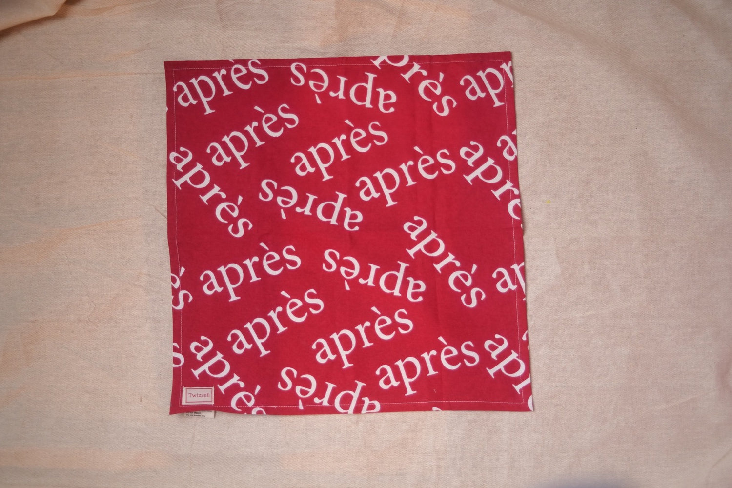 Red &amp; White Après Napkin x 4