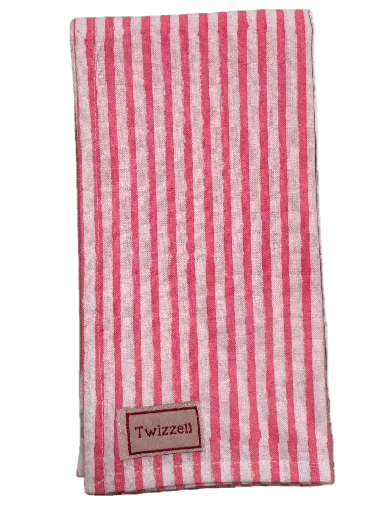 SECONDS Pink and White Pinstripe Napkin x 4