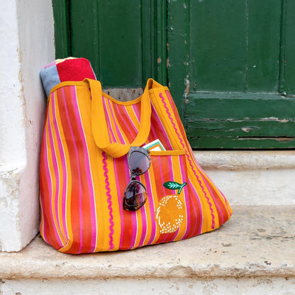 Lemon Recycled Plastic Tote Bag