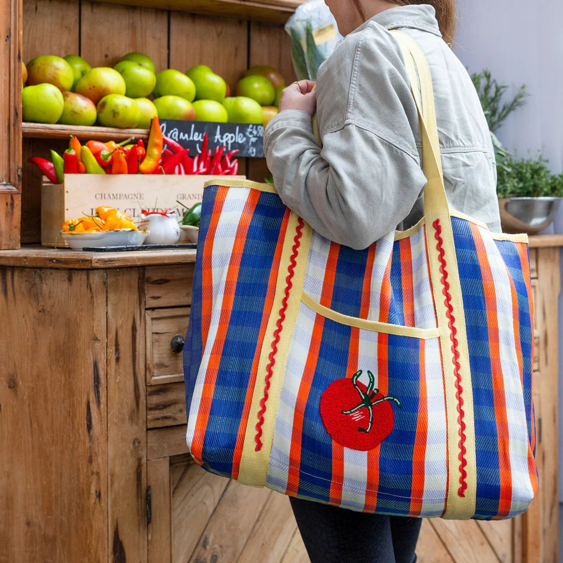 Tomato Recycled Plastic Tote Bag