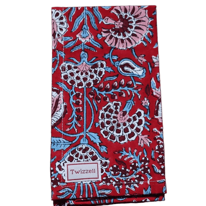 Scarlet Bloom Napkin x 4