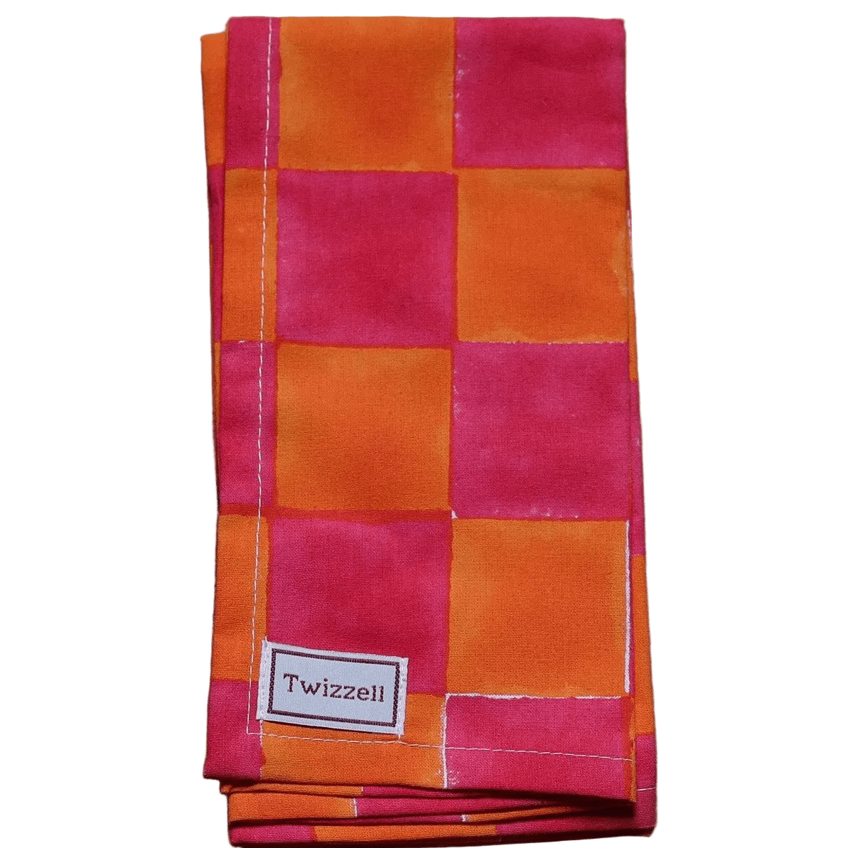 Pink &amp; Yolk Checkerboard Napkin x 4