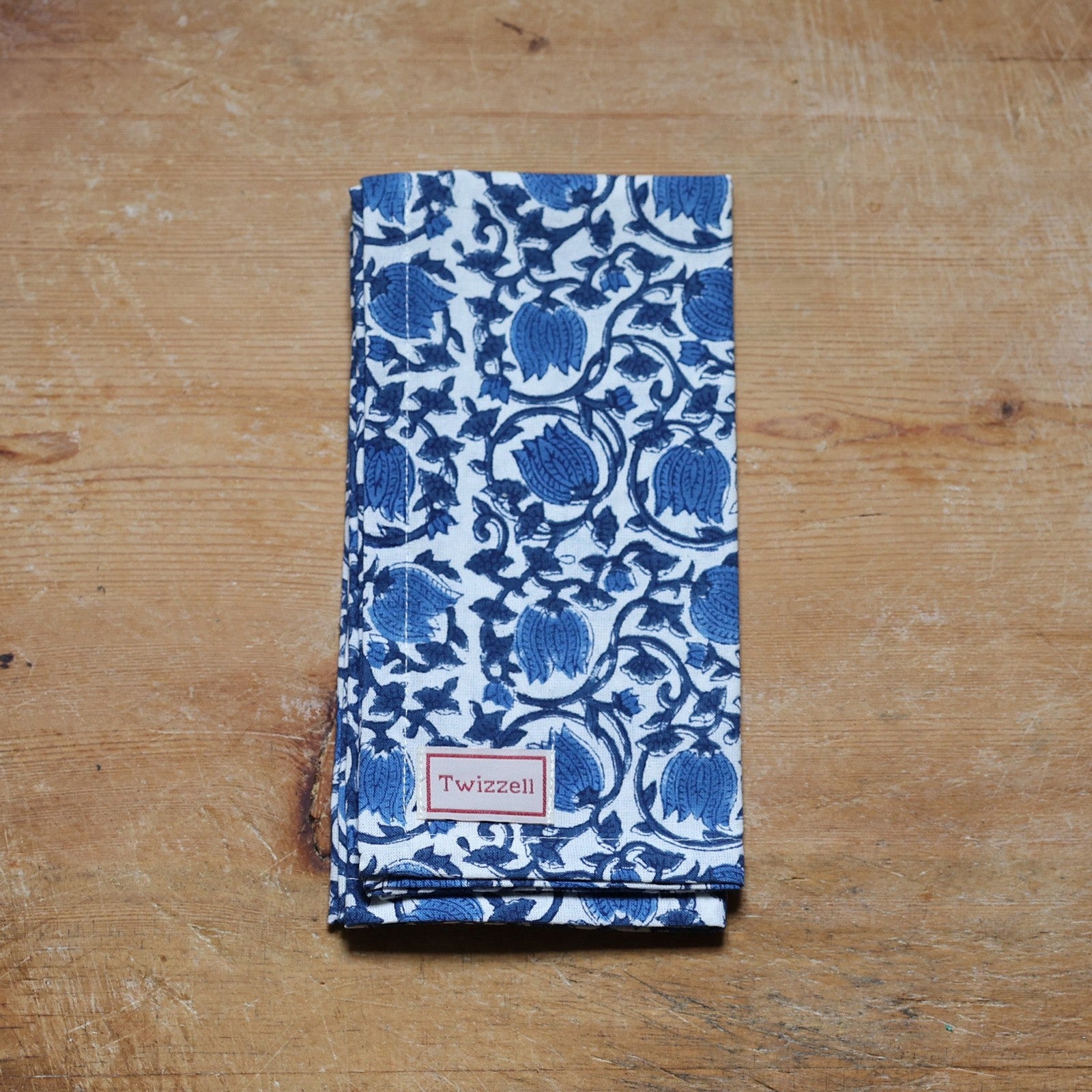 Blue Zucchini Napkin x 4