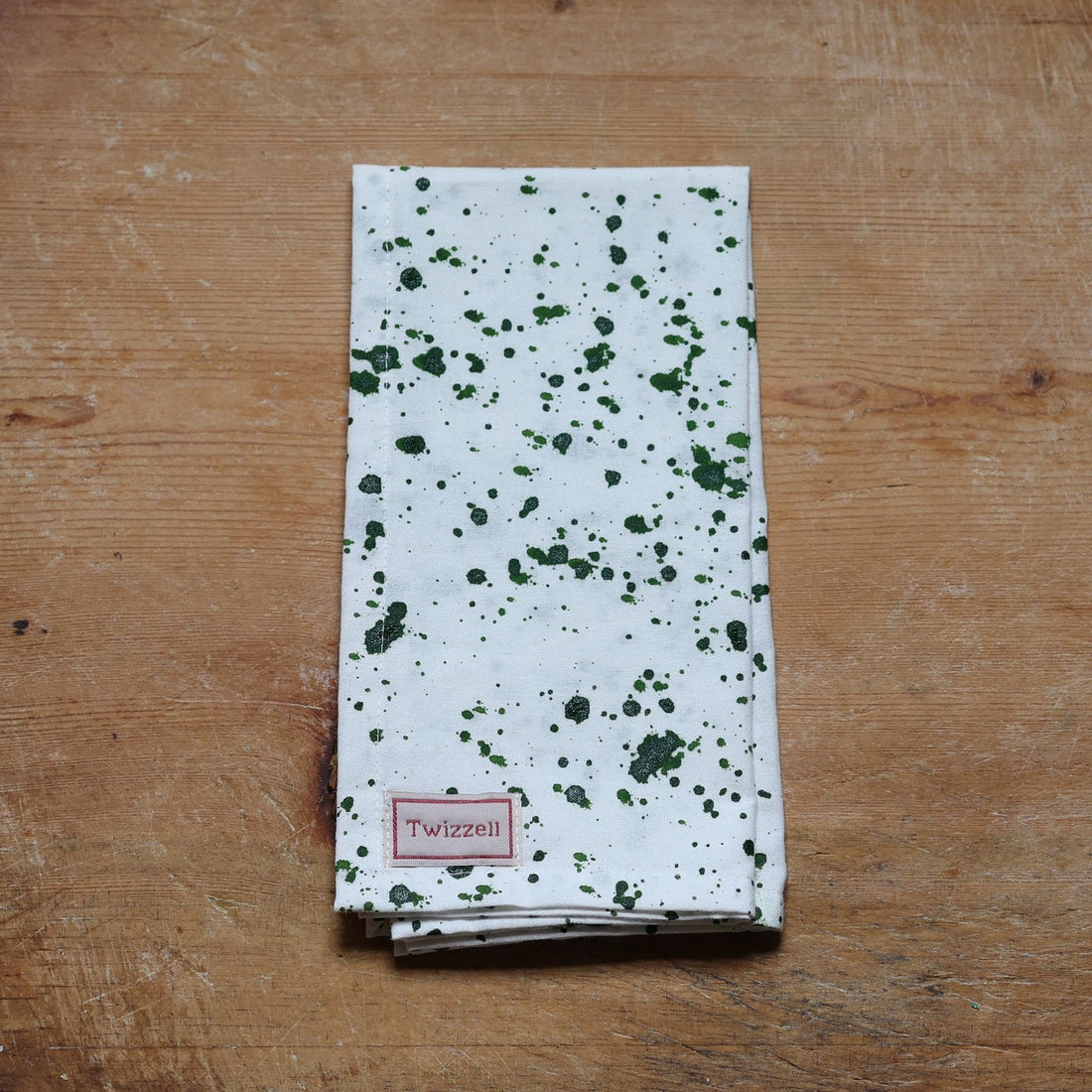 Green Splatter Napkin x 4