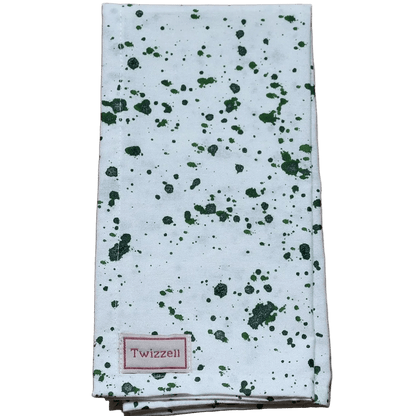 Green Splatter Napkin x 4