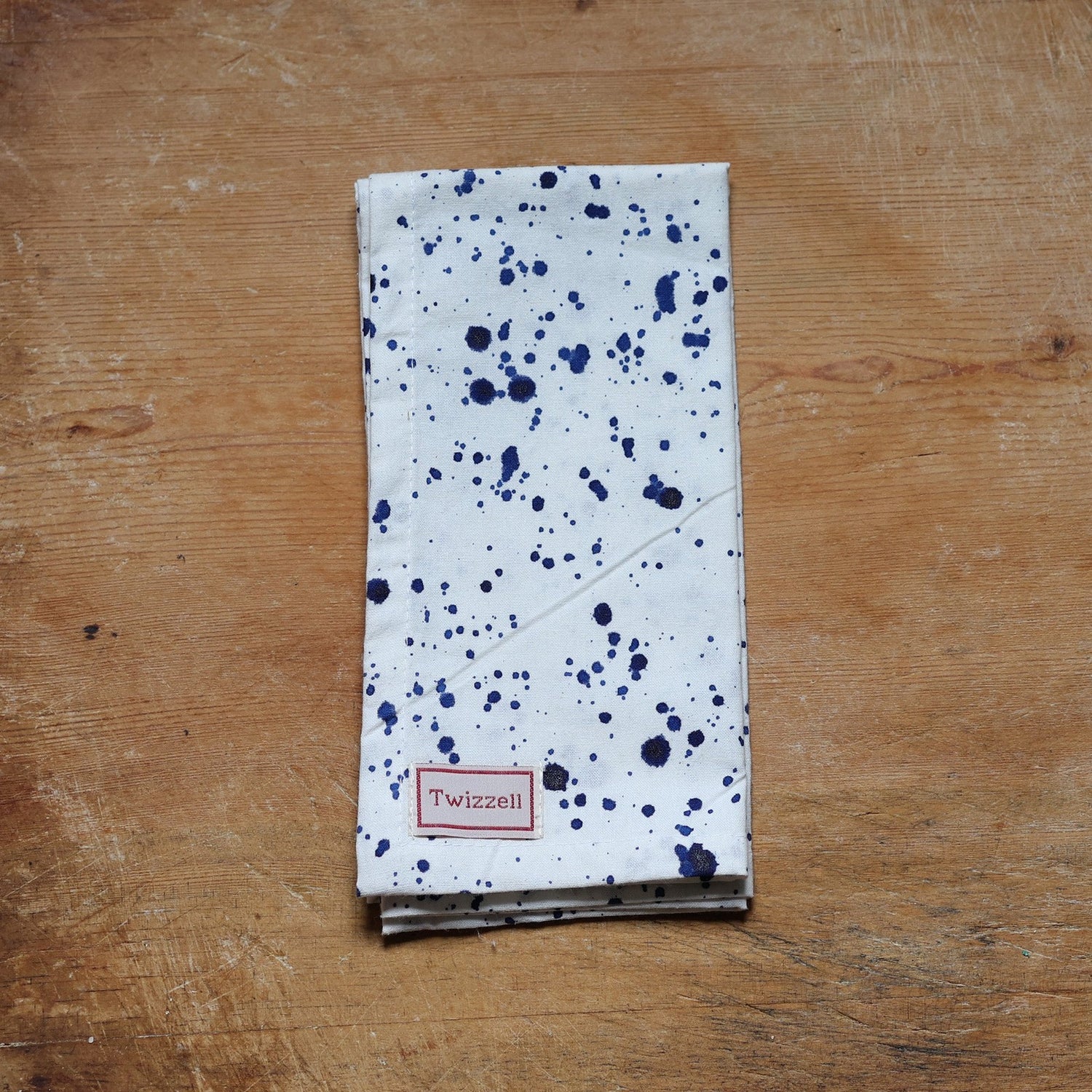 Blue Splatter Napkin x 4
