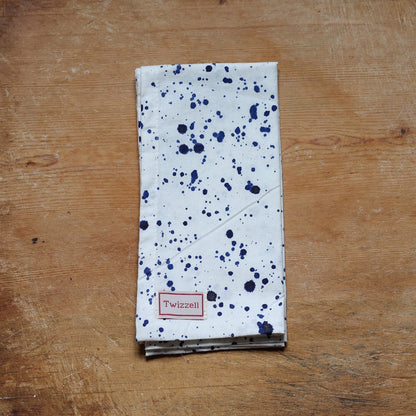Blue Splatter Napkin x 4