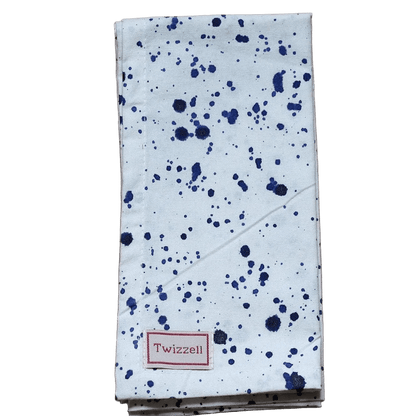 Blue Splatter Napkin x 4