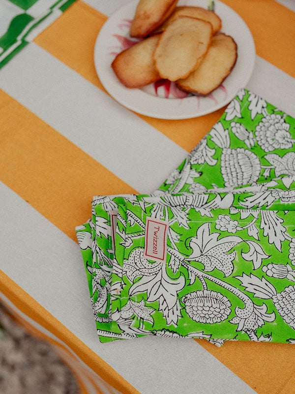 Yellow Stripe Tablecloth