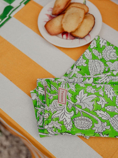 Yellow Stripe Tablecloth