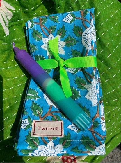 Porcelain Garden Napkin x 4